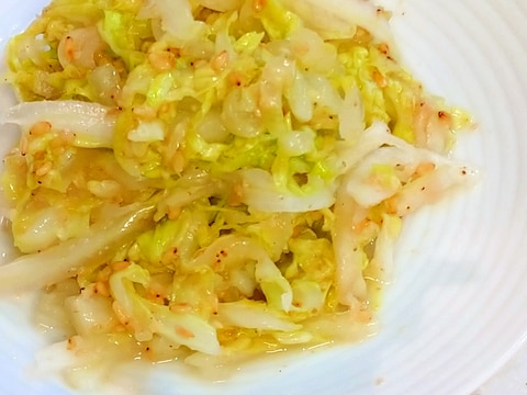 レンジで2分！おすすめ◎簡単！ごま油で白菜サラダ